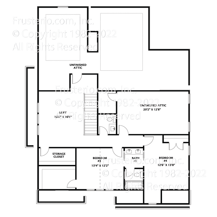 Catatoga House Plan 2nd Floor