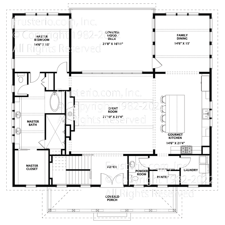 Durham House Plan First Floor Plan