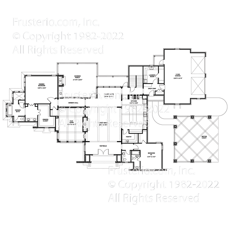 Chloe House Plan First Floor Plan