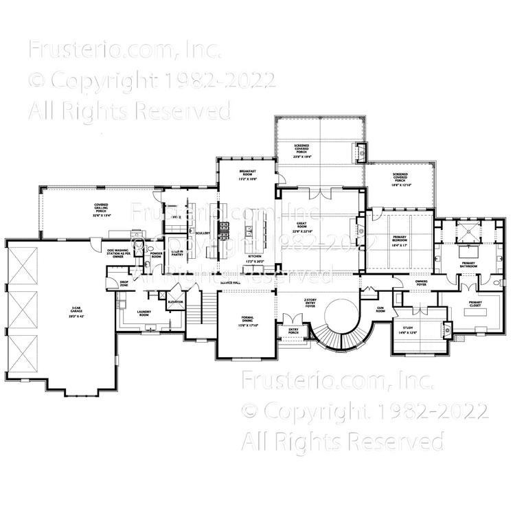 Antoinette House Plan First Floor Plan
