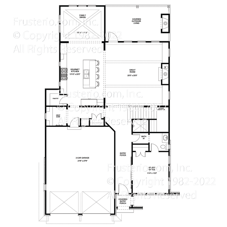 Ford House Plan First Floor Plan