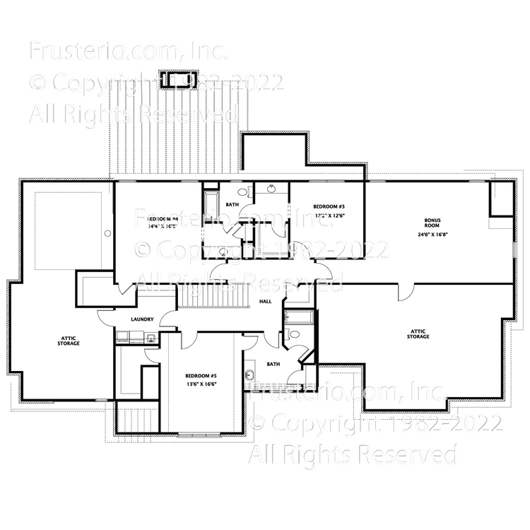 Caroline House Plan 2nd Floor