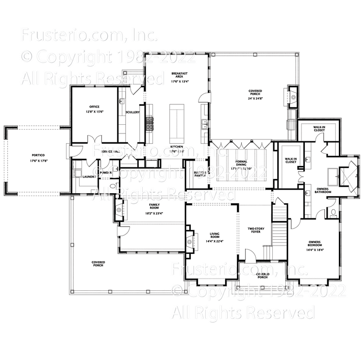 Baxter House Plan First Floor Plan