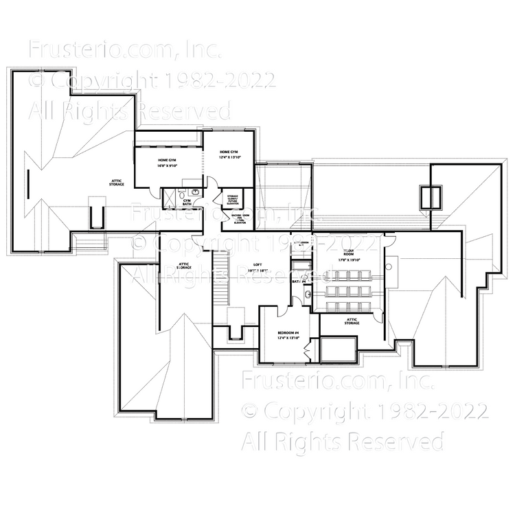 Alderbrook House Plan 2nd Floor
