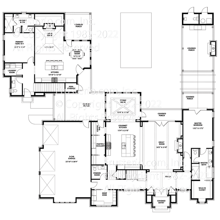 Shannon House Plan First Floor Plan