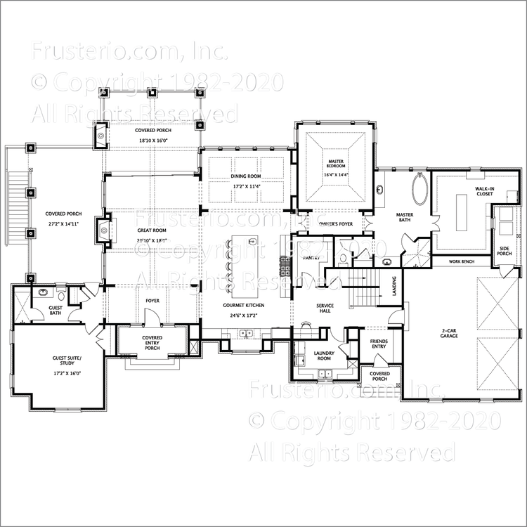 Cloverleaf House Plan First Floor Plan