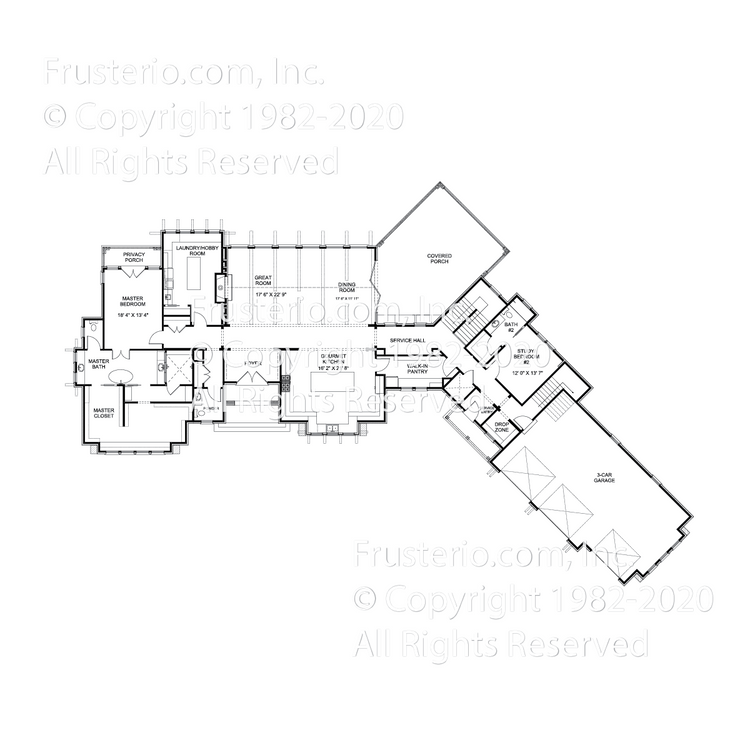 Sutton House Plan First Floor Plan