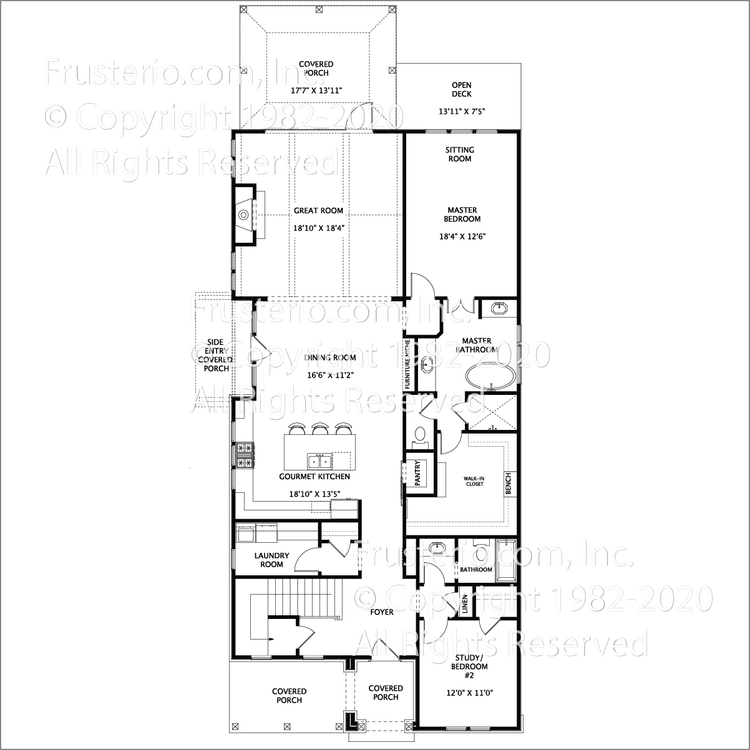 Zachary House Plan First Floor Plan