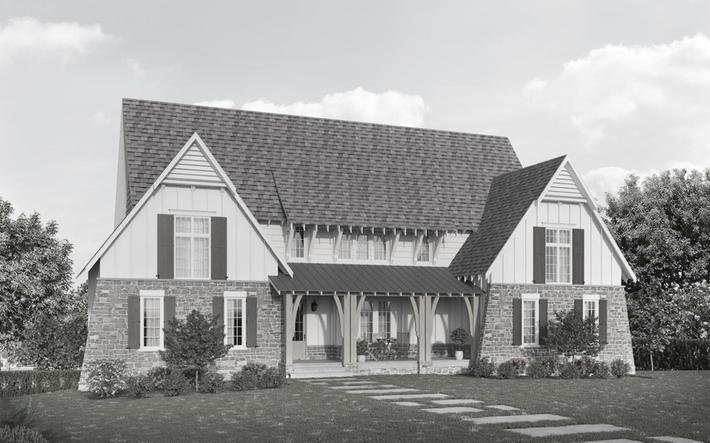 Blackridge Front Elevation Rendering