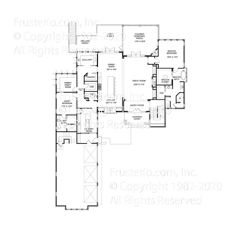 Hendrix House Plan First Floor Plan