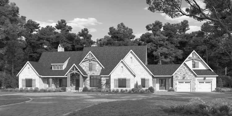 Elena Front Elevation Rendering