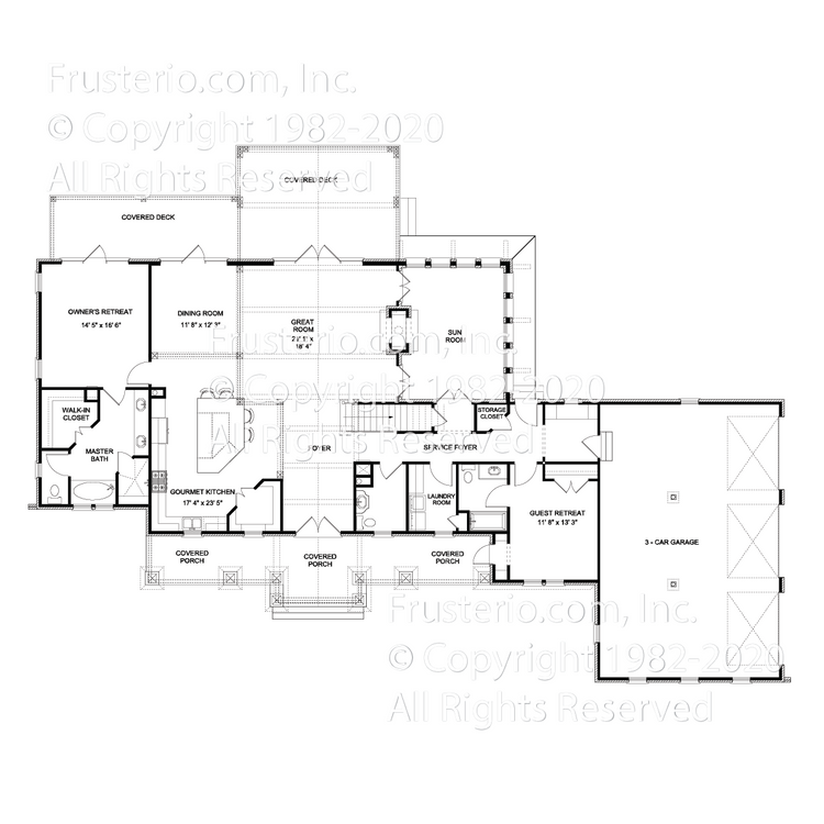 Browning House Plan First Floor Plan