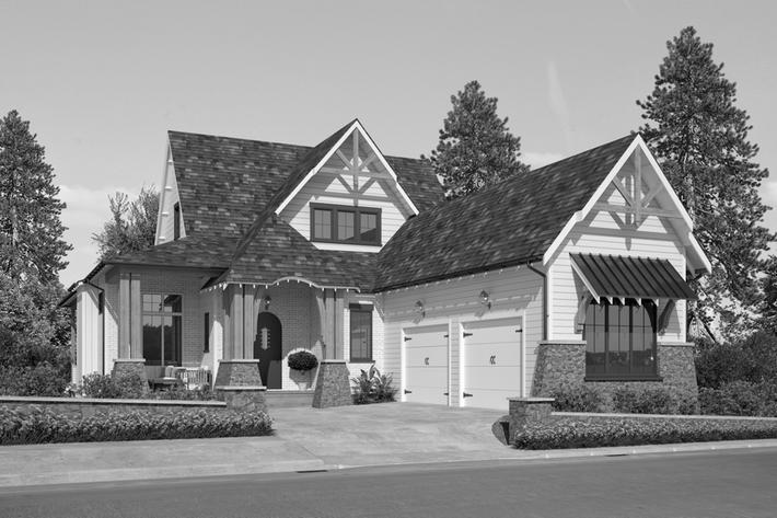 Omari Front Elevation Rendering