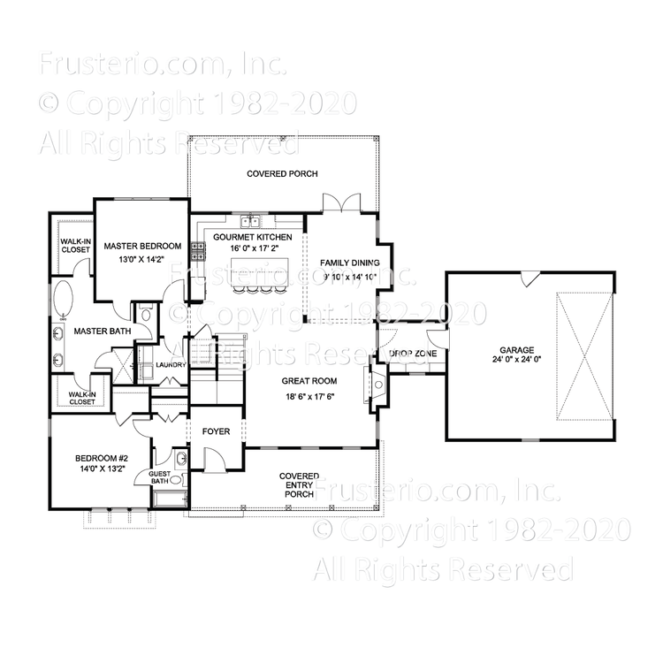 Emerson House Plan First Floor Plan