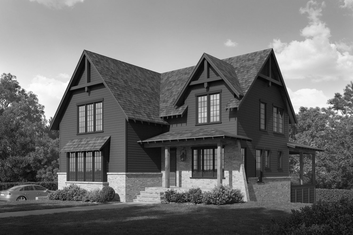 Yaeger Front Elevation Rendering