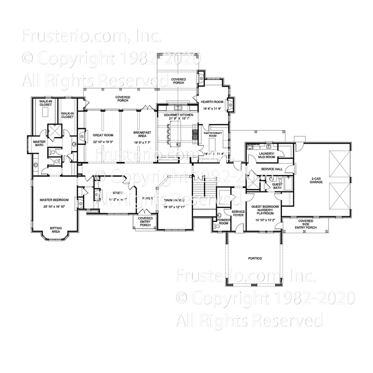 Douglas House Plan First Floor Plan