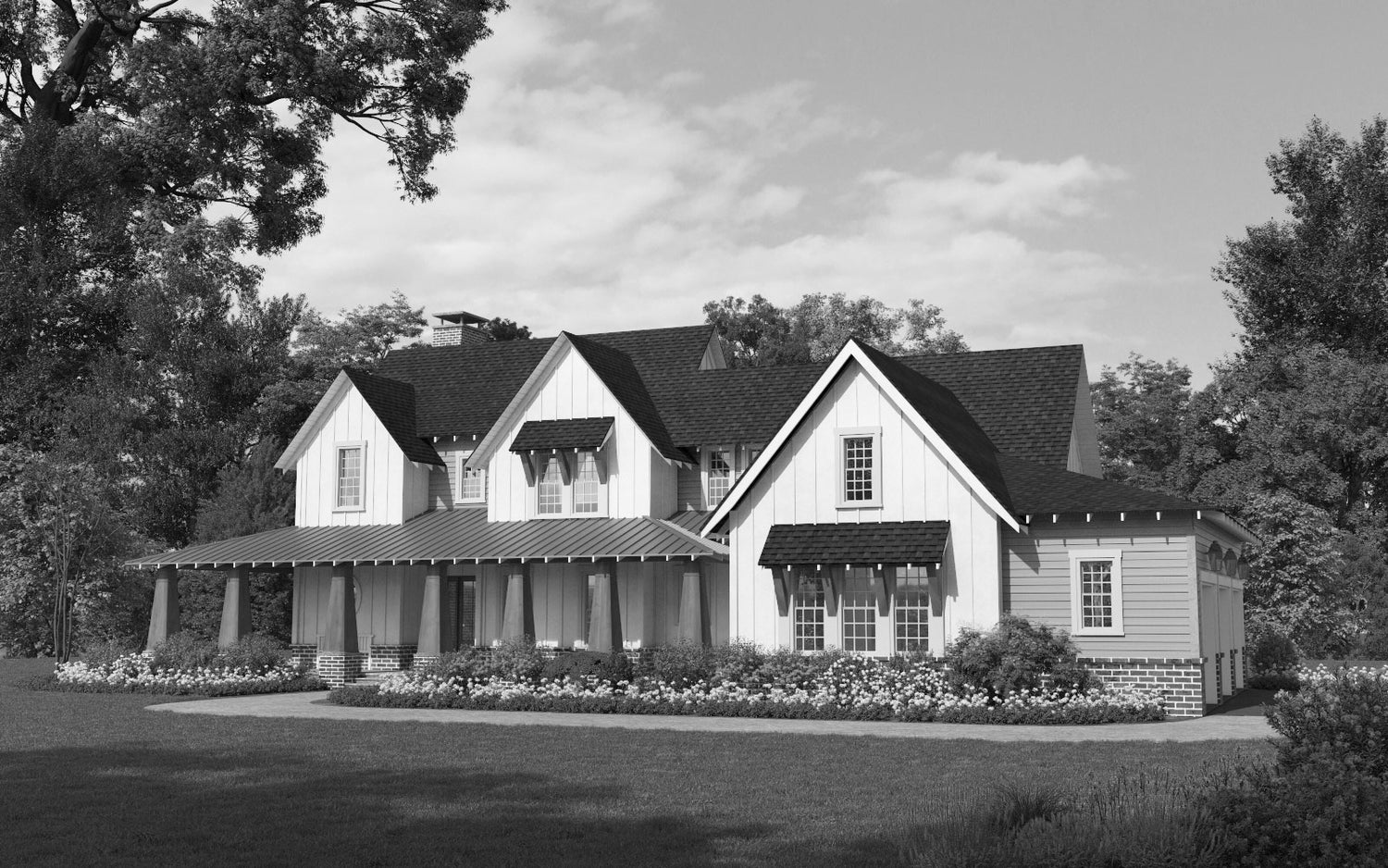 Trace Front Elevation Rendering