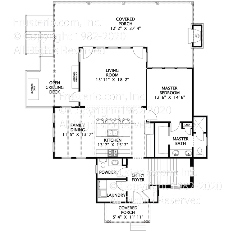 River House Plan First Floor Plan