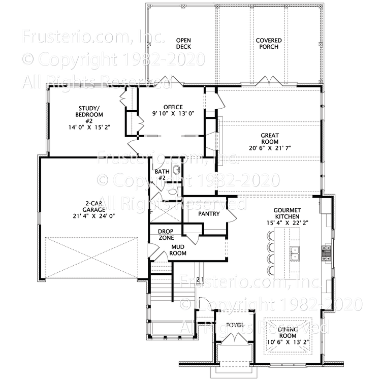 Zion House Plan First Floor Plan