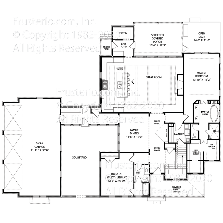 Porter House Plan First Floor Plan