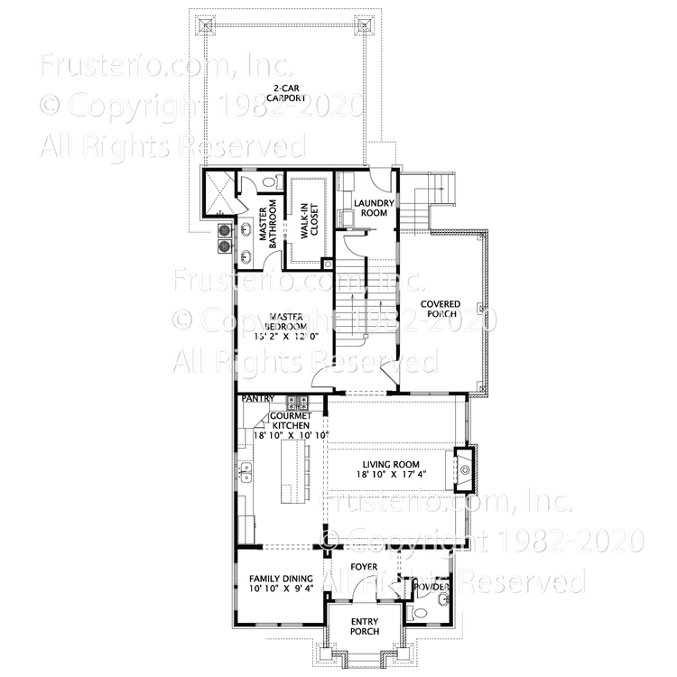 Yelton House Plan First Floor Plan