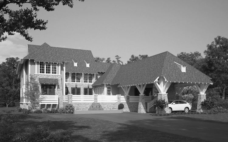 Amelia Front Elevation Rendering