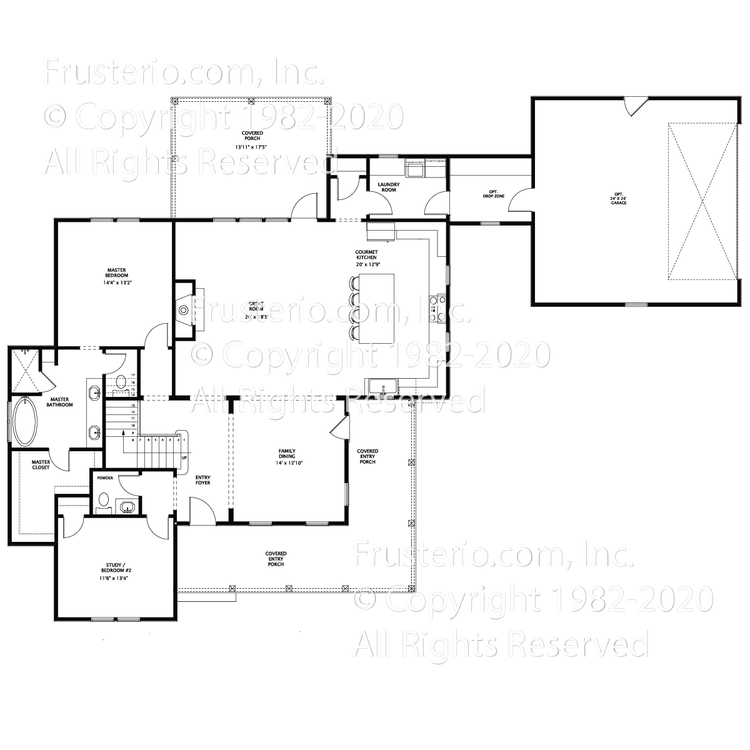 Layna House Plan First Floor Plan