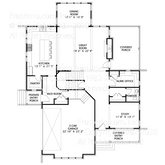 Yaeger House Plan First Floor Plan