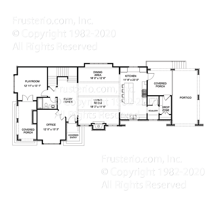 Elise House Plan First Floor Plan
