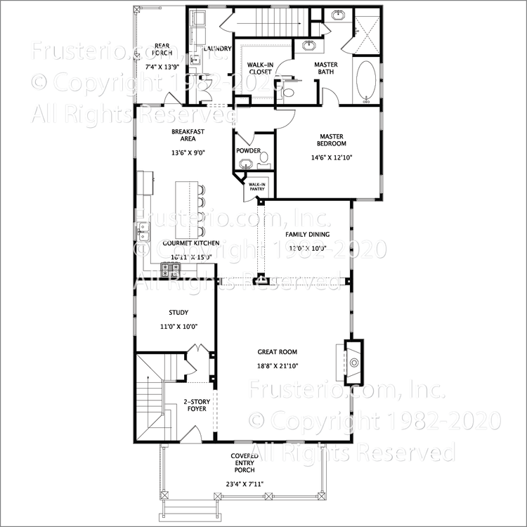 Jackson House Plan First Floor Plan