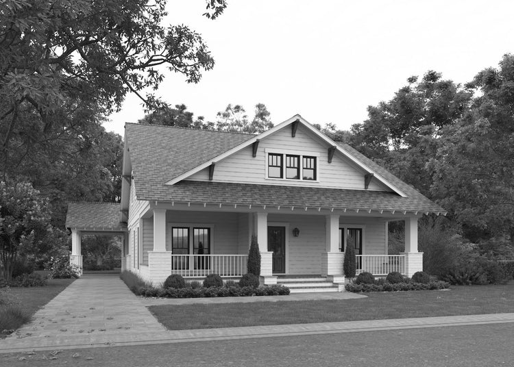 Henley Front Elevation Rendering