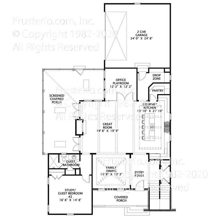 Zane House Plan First Floor Plan