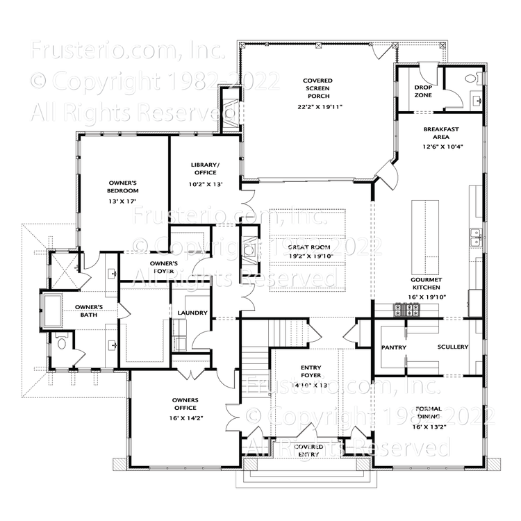 Isaiah House Plan First Floor Plan