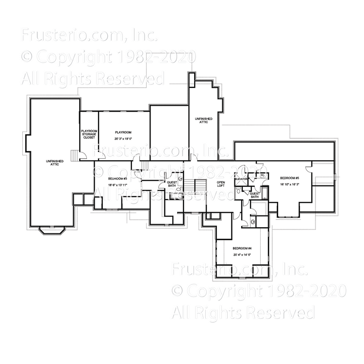 Douglas House Plan 2nd Floor