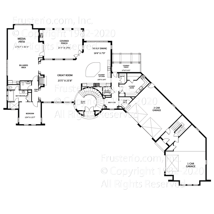 Harrison House Plan First Floor Plan