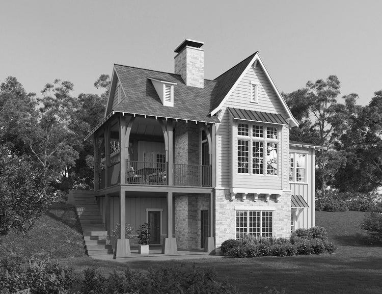 Luke Front Elevation Rendering