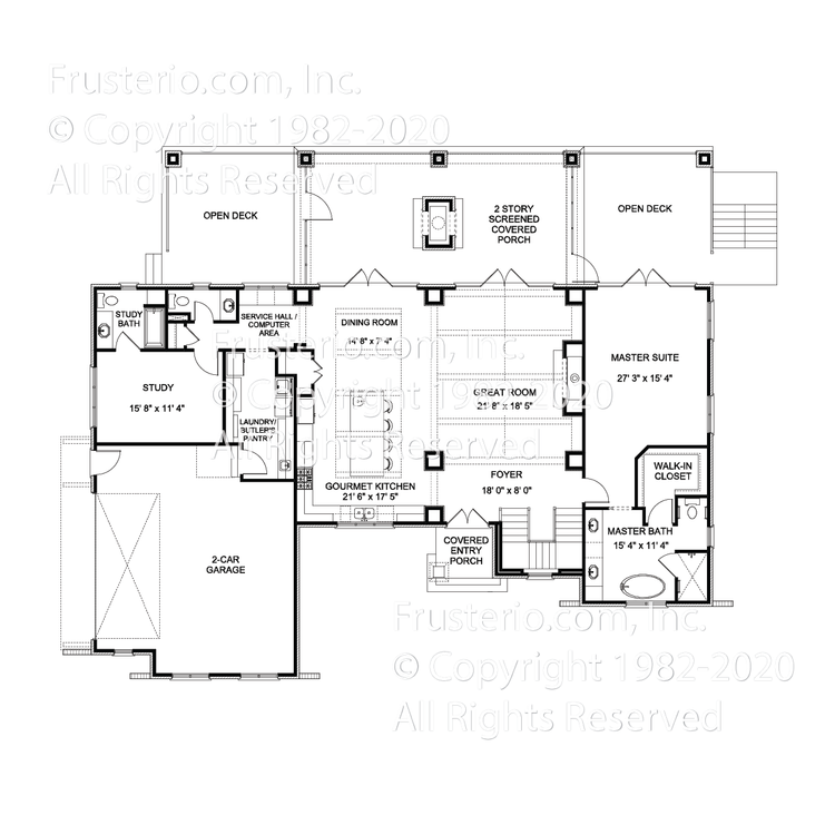 Celeste House Plan First Floor Plan