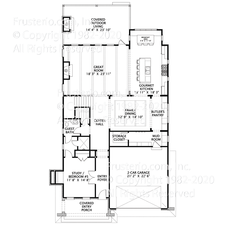 Jenson House Plan First Floor Plan