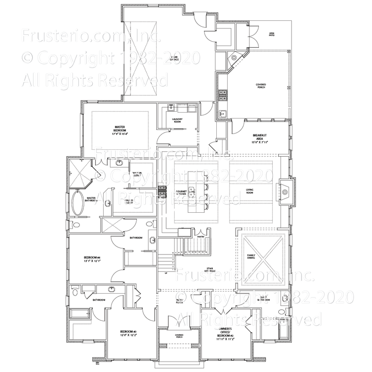 Langley House Plan First Floor Plan