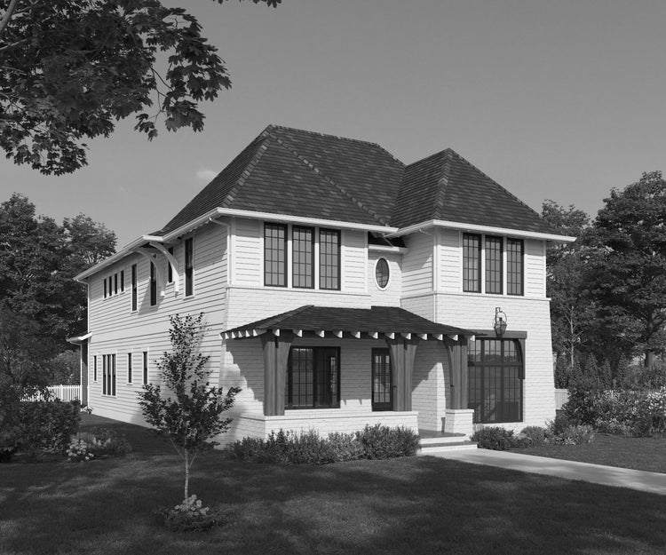 Redmond Front Elevation Rendering