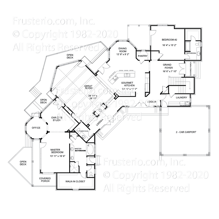 Norman House Plan First Floor Plan