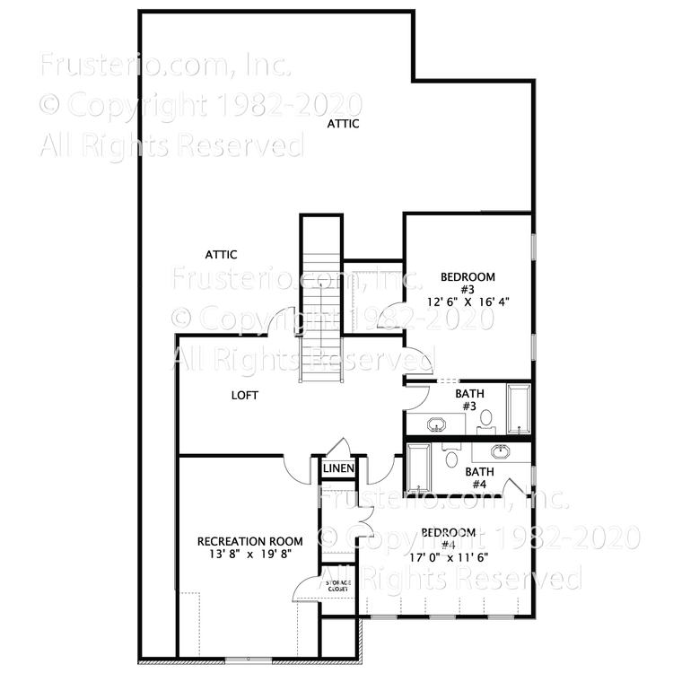 Raines House Plan 2nd Floor