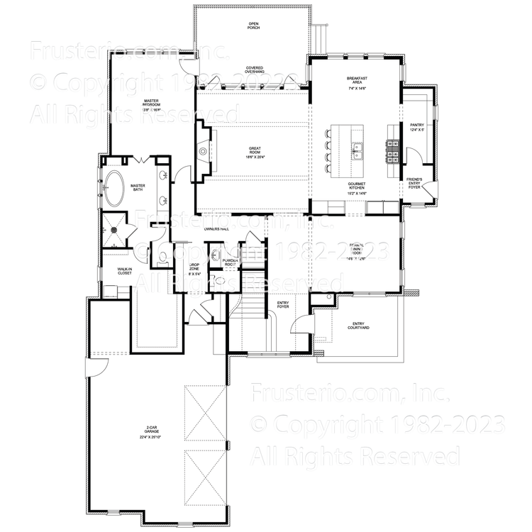 Brooklyn House Plan First Floor Plan