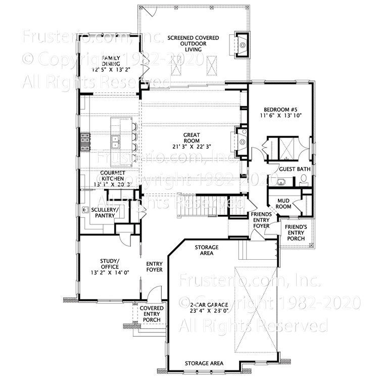 Hansen House Plan First Floor Plan
