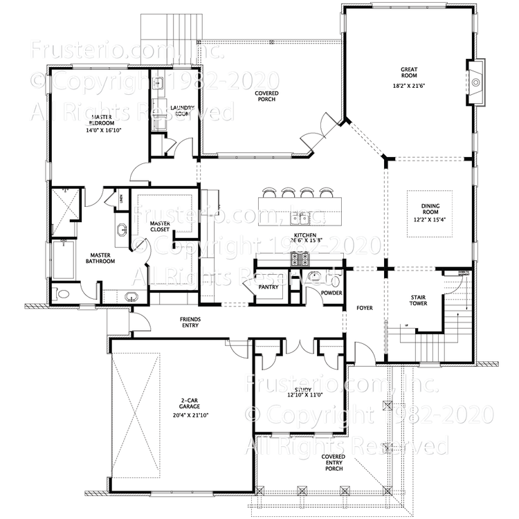 Parker House Plan First Floor Plan