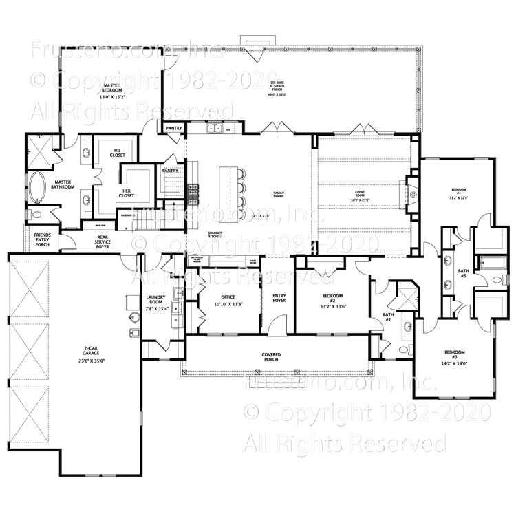 Meadow House Plan First Floor Plan
