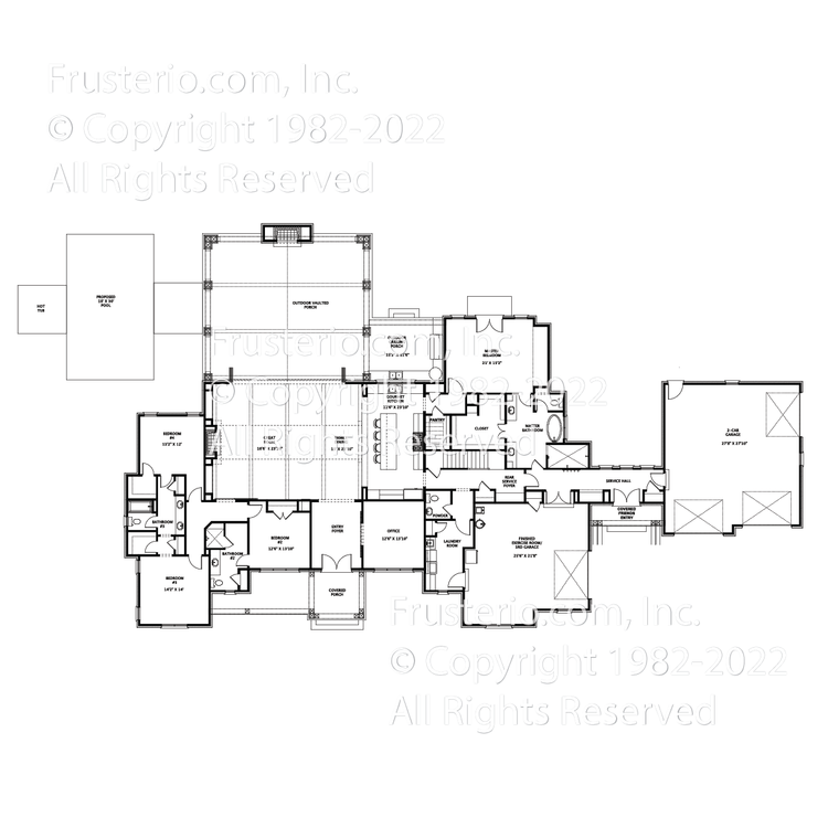 Elena House Plan First Floor Plan