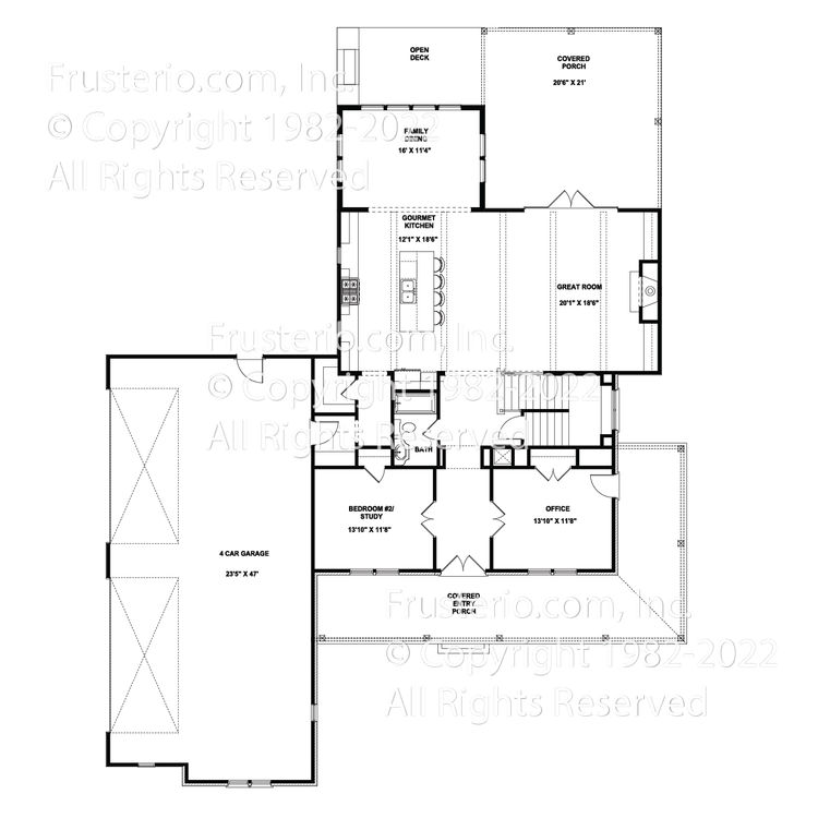 Brandy House Plan First Floor Plan