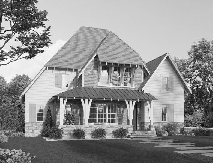 Naples Front Elevation Rendering