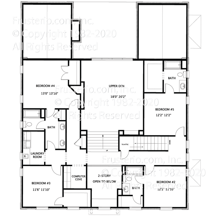 Penrose House Plan 2nd Floor